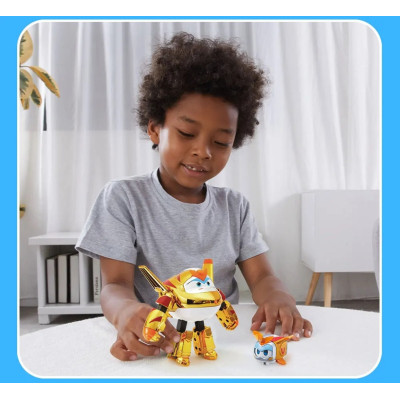 Трансформер Super Wings Transforming Золотий Хлопчик і улюбленець (Golden Boy &amp; Pet) (EU770441)