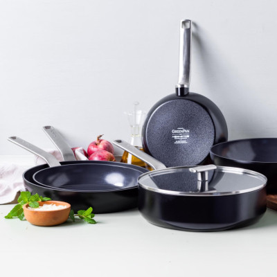 Сотейник GreenPan Evolution з кришкою 26 см, 3,7 л (CC007086-001)