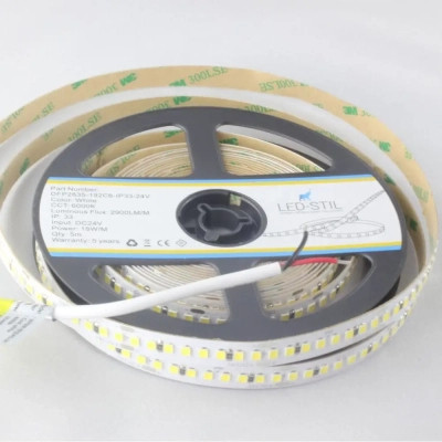 Світлодіодна стрічка LED-STIL 6000K 18 Вт/м 2835 192 діода IP33 24 Вольта 2900 lm холодне світло (DFP2835-192C6-IP33-24V)