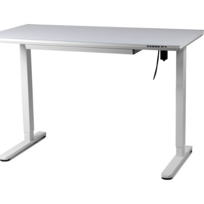 Комп&#039;ютерний стіл Barsky StandUp white glass 1200*600 (BST-12new)