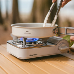Портативна газова плитка Naturehike CNK2350CF016, біла (6927595754627)