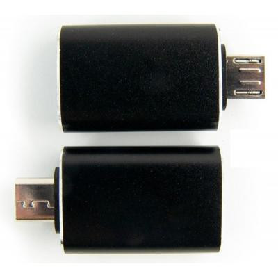 Перехідник OTG USB - Micro-USB black Dengos (ADP-017)