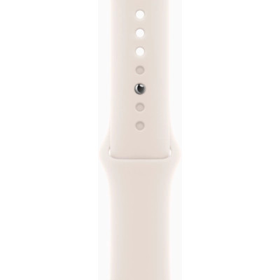 Смарт-годинник Apple Watch Series 10 GPS + Cellular 46mm Gold Titanium Case with Starlight Sport Band - M/L (MWYY3QH/A)