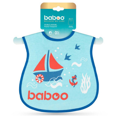Слинявчик Baboo бавовняний Marine, 3+ місяців (синій) (11-011)