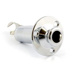 Вихідний роз'єм для гітари Paxphil Screw Mount Stereo Endpin Jack (Chrome) (LJ-35/3P CR)