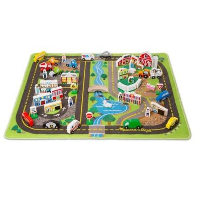 Дитячий килимок Melissa&amp;Doug Дорожній килимок / дерев&#039;яні іграшки (MD5195)