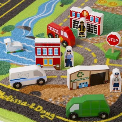 Дитячий килимок Melissa&amp;Doug Дорожній килимок / дерев&#039;яні іграшки (MD5195)