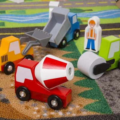 Дитячий килимок Melissa&amp;Doug Дорожній килимок / дерев&#039;яні іграшки (MD5195)