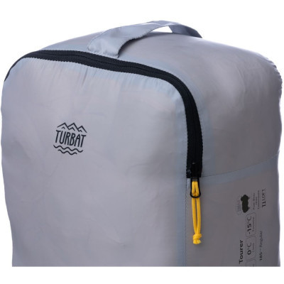 Спальний мішок Turbat Nox пуховий 400 grey/cheddar orange 185 см (012.005.0394)