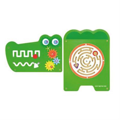 Розвиваюча іграшка Viga Toys Бізіборд Крокодил, 5 секцій (50346FSC)