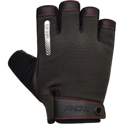 Рукавички для фітнесу RDX T2 Half Red S (WGA-T2HR-S)
