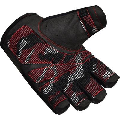 Рукавички для фітнесу RDX T2 Half Red S (WGA-T2HR-S)