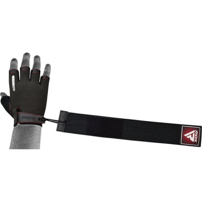 Рукавички для фітнесу RDX T2 Half Red S (WGA-T2HR-S)