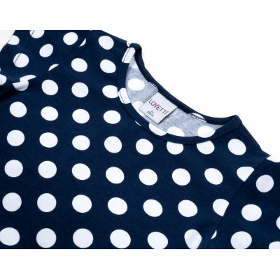 Плаття дитяче Lovetti в горошок (5911-68-128G-blue)