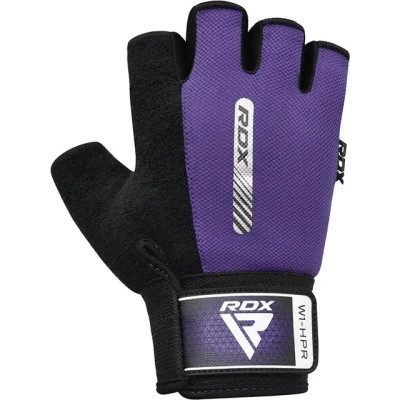 Рукавички для фітнесу RDX W1 Half Purple S (WGA-W1HPR-S)
