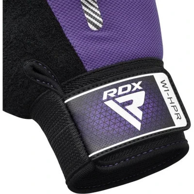 Рукавички для фітнесу RDX W1 Half Purple S (WGA-W1HPR-S)