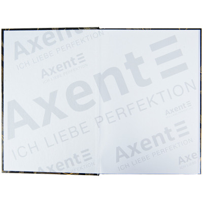 Книга записна Axent Waves А4, 96 аркушів, клітинка, чорна (8422-561-A)