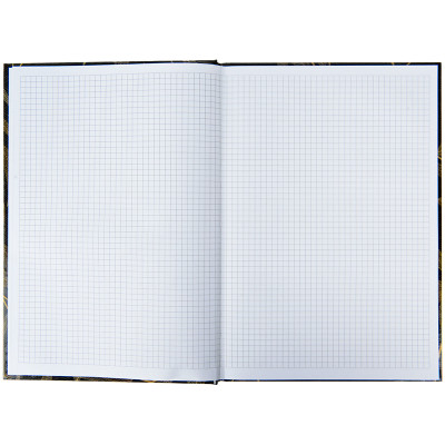 Книга записна Axent Waves А4, 96 аркушів, клітинка, чорна (8422-561-A)