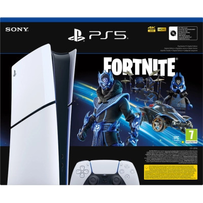 Ігрова консоль Sony Playstation 5 Slim Digital Edition 1TB (Fortnite Cobalt Star Bundle) (1000045170)