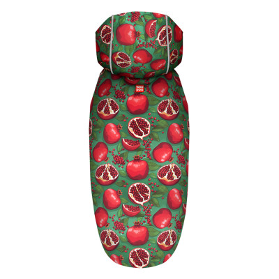 Дощовик для тварин WAUDOG Clothes Накидка з капюшоном Гранати XL (359-4052)