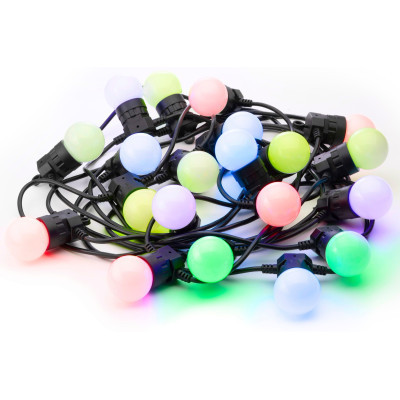 Гірлянда Twinkly Smart LED Twinkly Festoon RGB 20, G45, Gen II, IP44, 10м, чорний (TWF020STP-BEU)