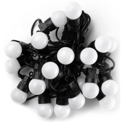 Гірлянда Twinkly Smart LED Twinkly Festoon RGB 20, G45, Gen II, IP44, 10м, чорний (TWF020STP-BEU)