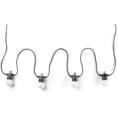 Гірлянда Twinkly Smart LED Twinkly Festoon RGB 20, G45, Gen II, IP44, 10м, чорний (TWF020STP-BEU)