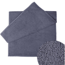 Рушник Ярослав махровий ЯР-400 темно сірий, 50х90 см (37632)