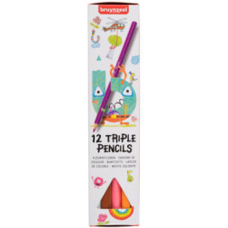 Олівці кольорові Bruynzeel Triple 12 кольорів (8712079434472)
