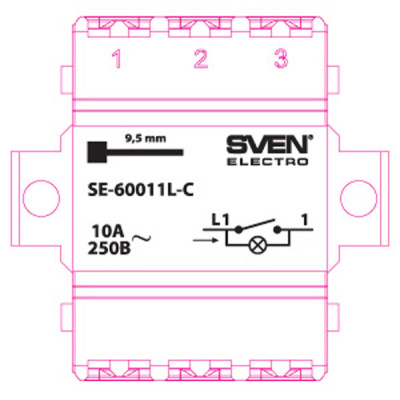 Вимикач Sven SE-60011L-C cream (7100034)