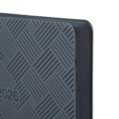 Тижневик Leo planner А5 датований 2026 &quot;Urban&quot;, м‘який, сірий, 368 сторінок (252692)