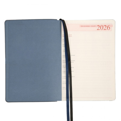 Тижневик Leo planner А5 датований 2026 &quot;Urban&quot;, м‘який, сірий, 368 сторінок (252692)