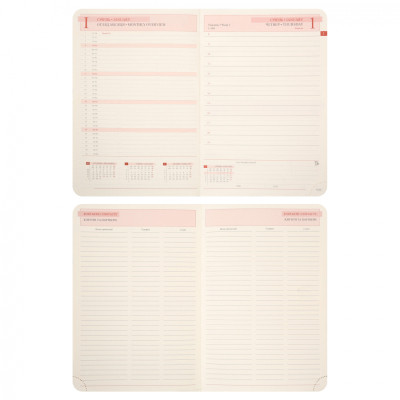 Тижневик Leo planner А5 датований 2026 &quot;Urban&quot;, м‘який, сірий, 368 сторінок (252692)