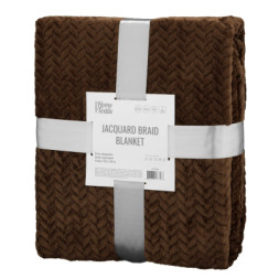 Плед Ardesto Jacquard Braid 160х200см, 100% поліестер, коричневий (ART0205JB)