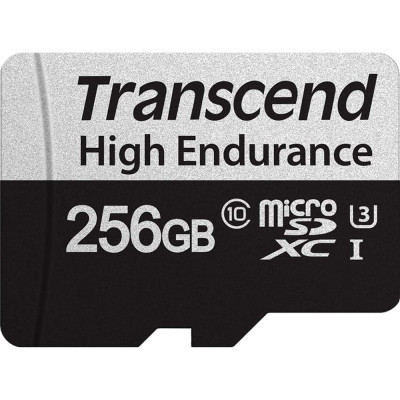 Карта пам&#039;яті Transcend 256GB microSDXC class 10 UHS-I U3 High Endurance (TS256GUSD350V)