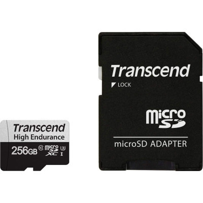 Карта пам&#039;яті Transcend 256GB microSDXC class 10 UHS-I U3 High Endurance (TS256GUSD350V)