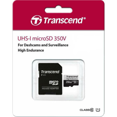 Карта пам&#039;яті Transcend 256GB microSDXC class 10 UHS-I U3 High Endurance (TS256GUSD350V)