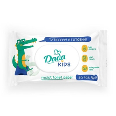 Туалетний папір Dada Дитячий вологий 50 шт. (4823071659726)