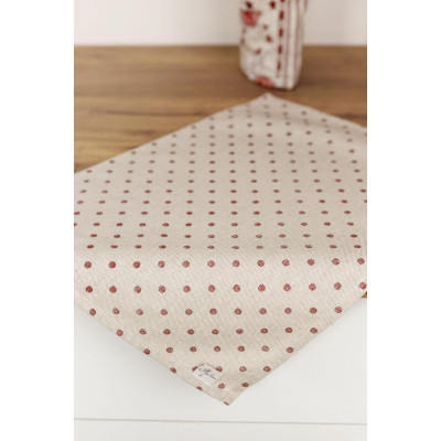 Серветка на стіл Прованс Горох бордо Господиня 35х45 см (4823093451896)
