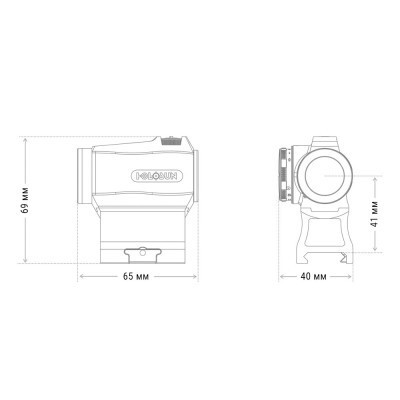 Коліматорний приціл Holosun HE403R-GD (747028)