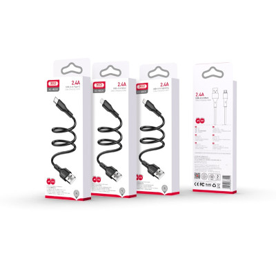 Дата кабель USB 2.0 AM to Micro 5P 1.0m black XO (NB230_M_Black)