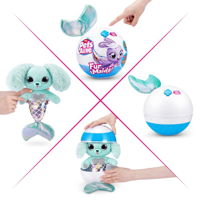 Інтерактивна іграшка Pets &amp; Robo Alive серії Furmaids – Цуценя Даззі (9555D)