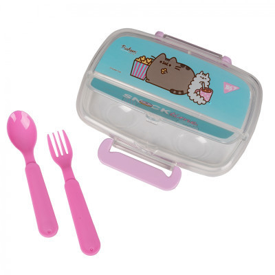 Ланч-бокс дитячий Yes Pusheen 750 мл з приладдям (708161)