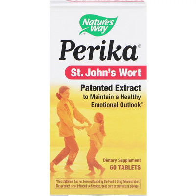 Трави Nature&#039;s Way Екстракт звіробою, Perika, St. John&#039;s Wort, 60 таблеток (NWY06560)
