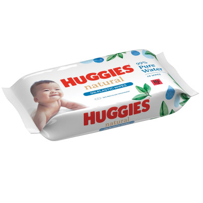 Детские влажные салфетки Huggies Natural 48 шт (5029053578286)