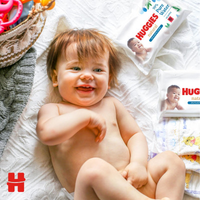Детские влажные салфетки Huggies Natural 48 шт (5029053578286)