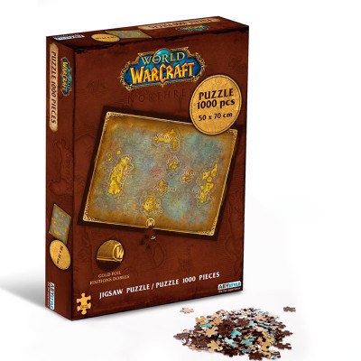 Пазл ABYstyle World of Warcraft Azeroth&#039;s map 1000 деталей (ABYJDP011)