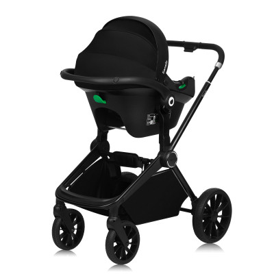 Коляска Lionelo 3 в 1 MIKA PLUS BLACK ONYX (LO-MIKA PLUS 3IN1 BLACK ONYX)