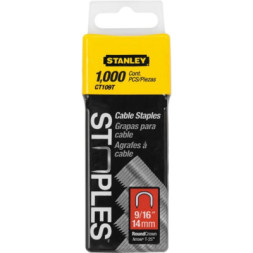 Скоби для будівельного степлера Stanley CABLE, тип 7, L14мм, полукруглые, для крепления кабеля, 1000шт (1-CT109T)