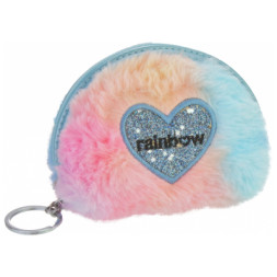 Гаманець дитячий Cool For School Брелок пухнастий Rainbow (CF87114)